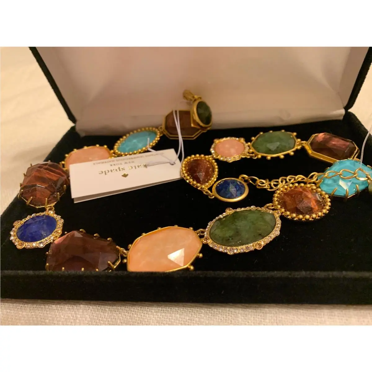 Kate Spade Gem Semi-precious Statement Necklace $228/ Outstanding Piece/ws