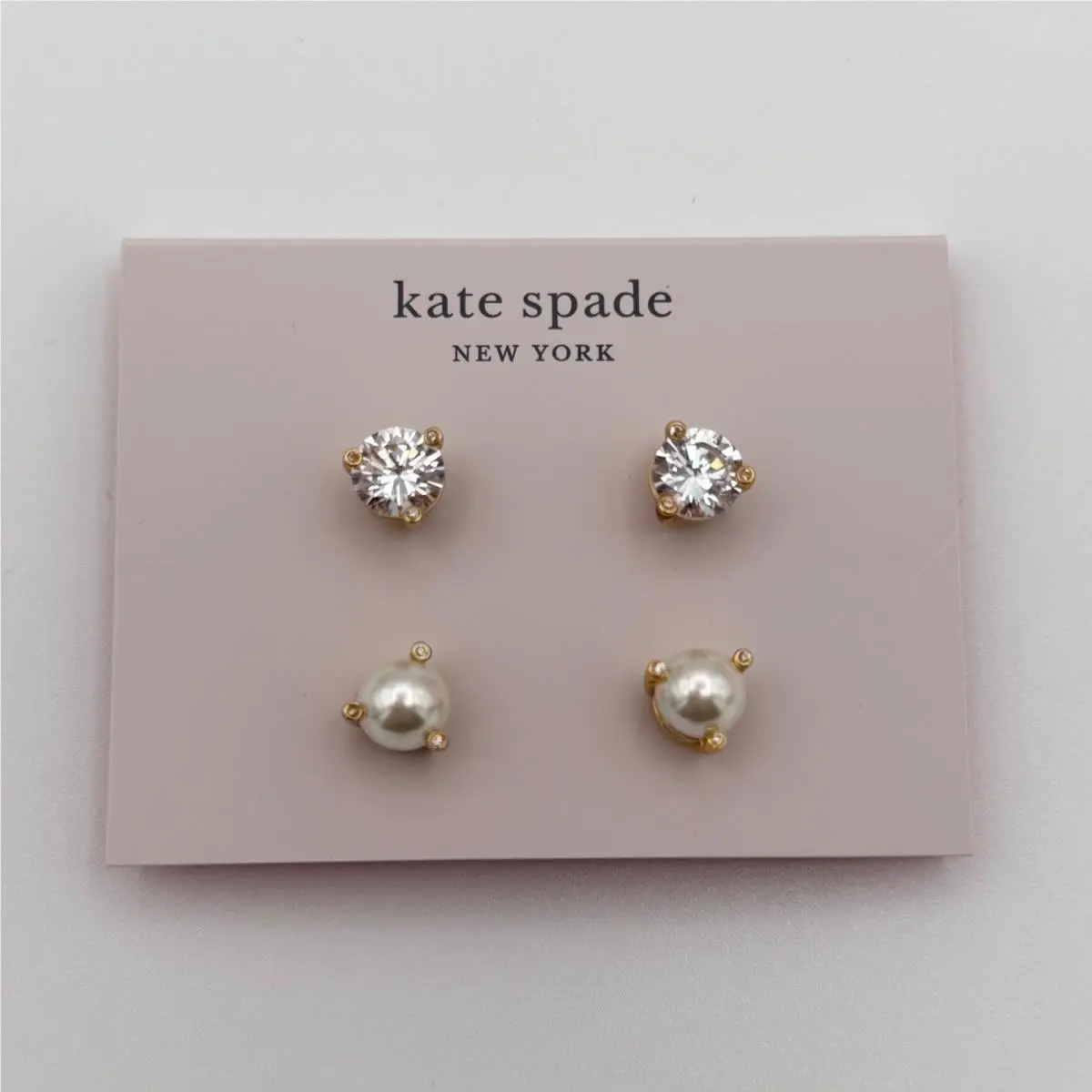 Kate Spade Stud Earring Set Women OS Cream/clear