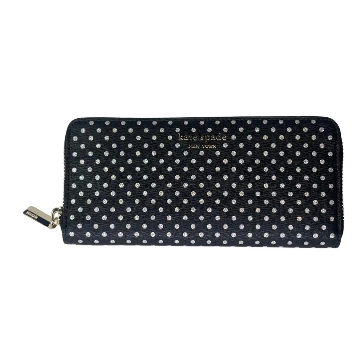 Spencer Metallic Dot Slim Continental Wallet by Kate Spade