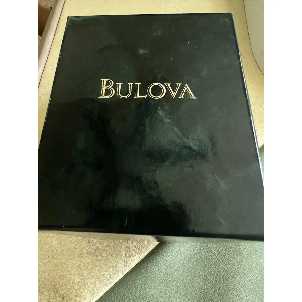 Men’s Gold Tone Quartz Dress Watch w/ Box Runs Great Never Worn by Bulova