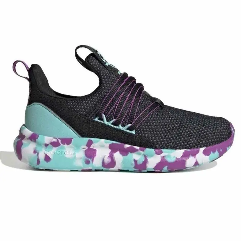 Lite Racer Adapt 7.0 K Kids Shoes Black Mint Purple JS2291 Size 7 by Adidas