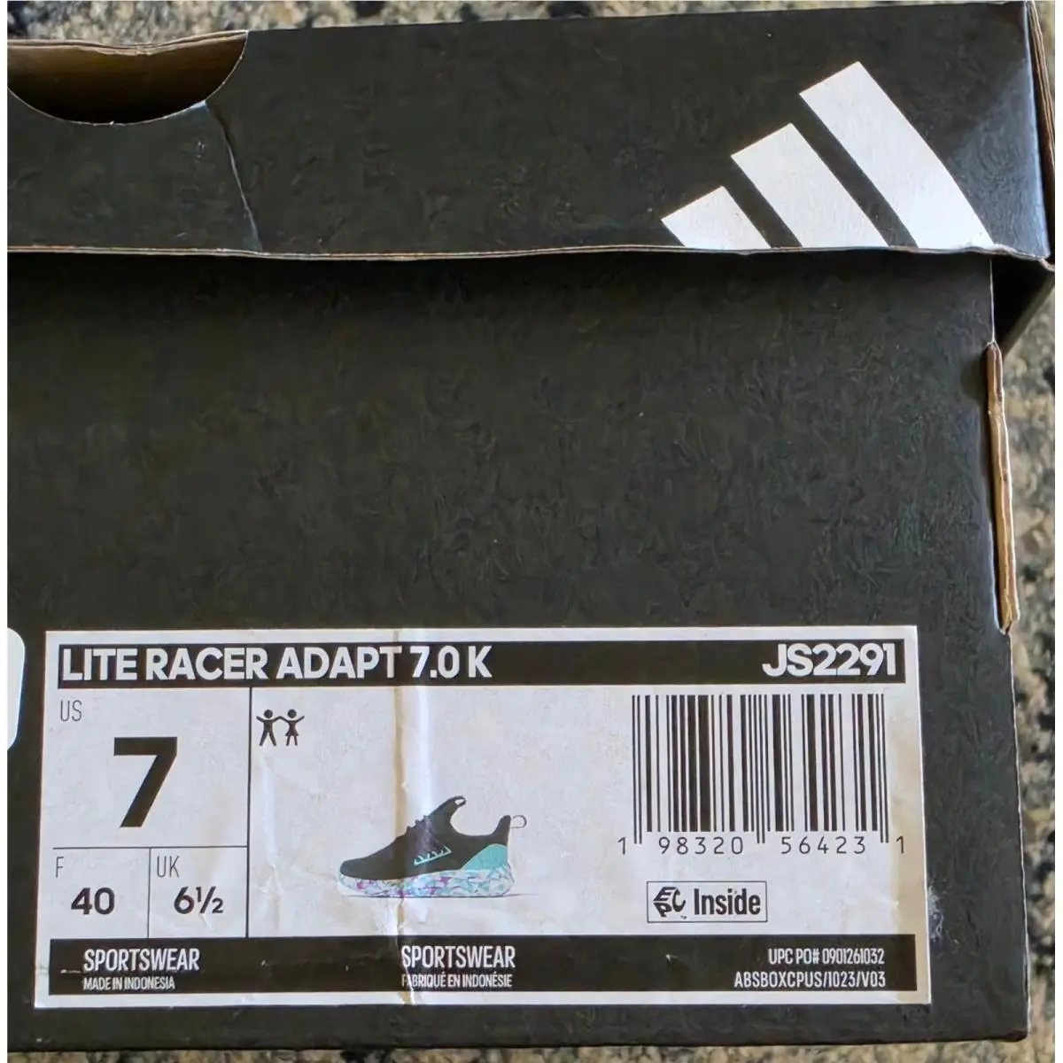 Adidas shoes - Lite Racer Adapt 7.0 K - Multicolor 5