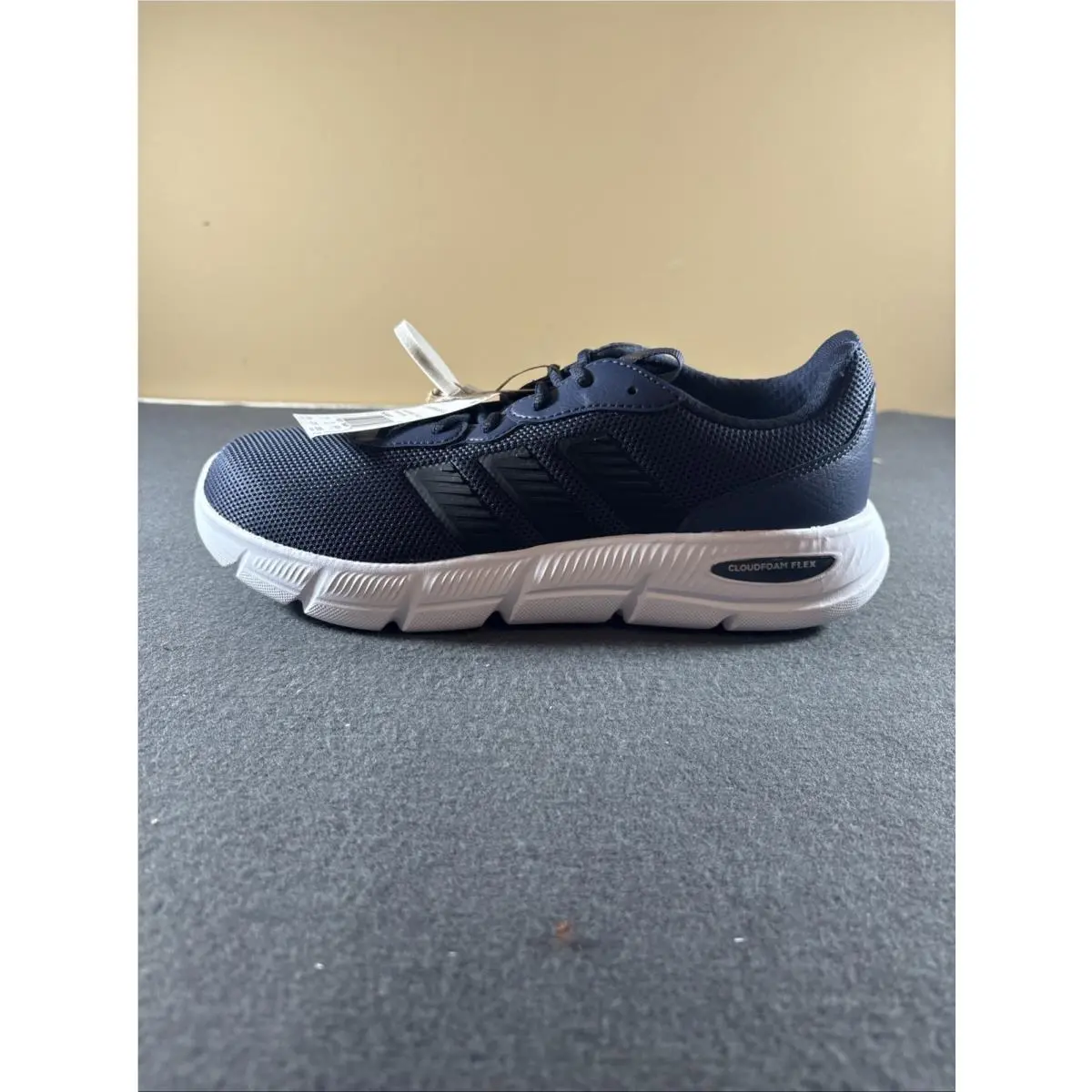 Adidas Cloudfoam Flex Men`s 9.5 Wide Sneakers Blue/white HQ4853