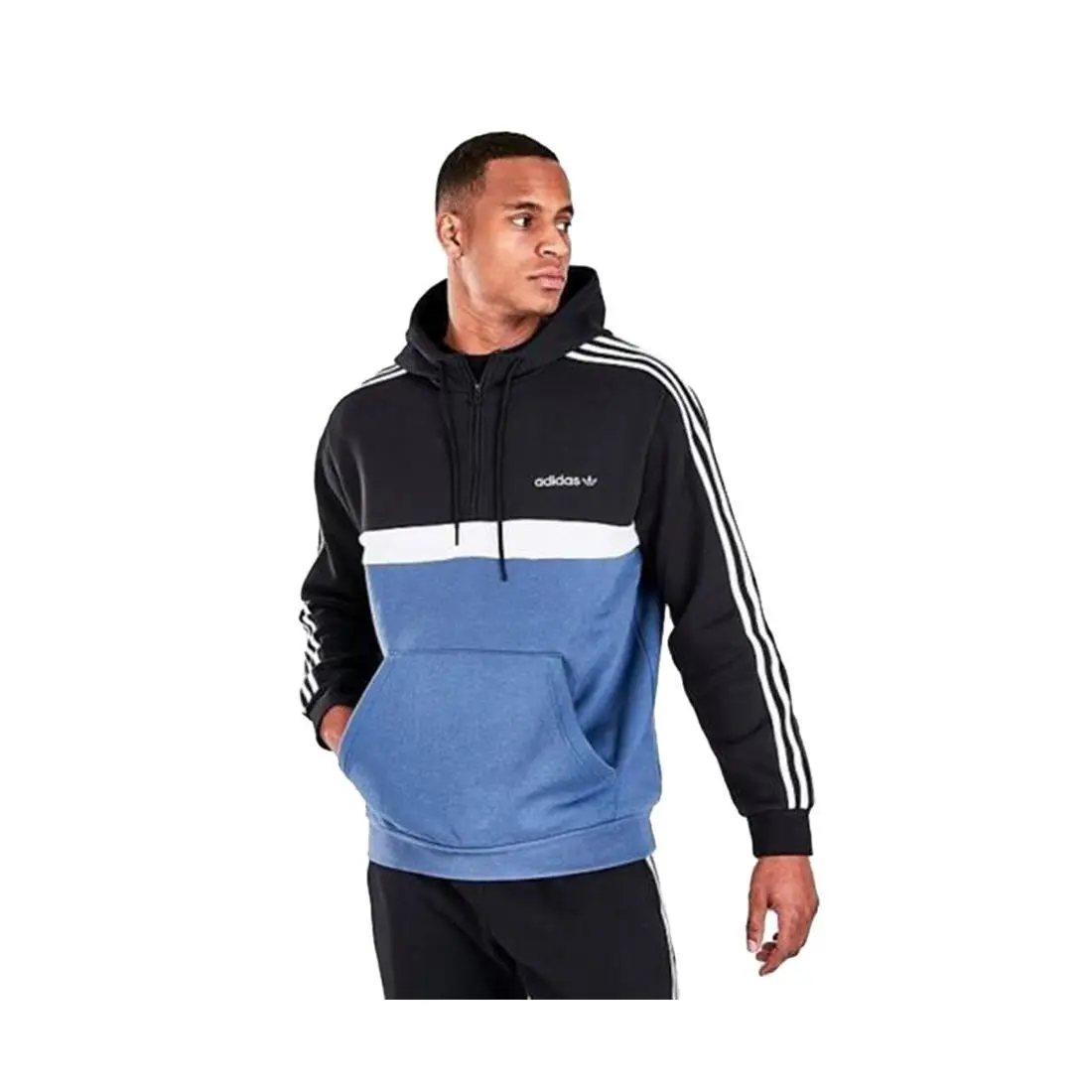 Adidas ZX Itasca Pullover Mens Active Hoodies Size L Color: Blue/black