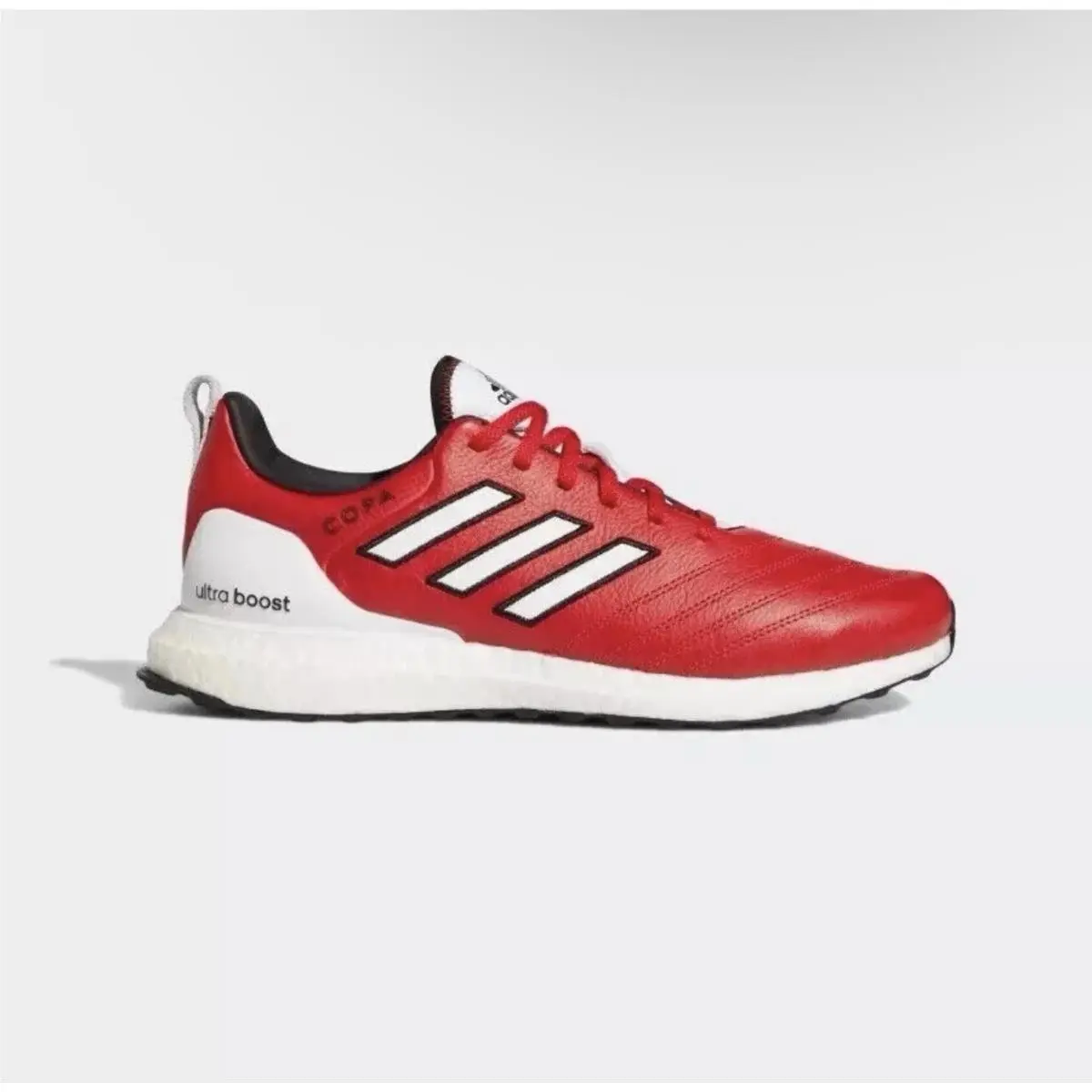 Adidas US 12 Men`s White Red Black Red Bulls Leather Ultraboost Copa HQ5902