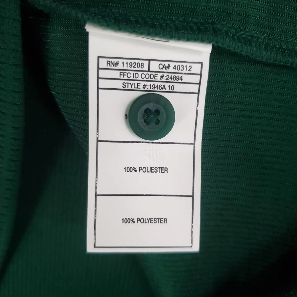 Adidas clothing - short sleeve performance golf tennis casual UV Protection breathable button up front down mens size wicking stretchy adidas trefoil collar notre dame south bend fighting irish ND - Green 12