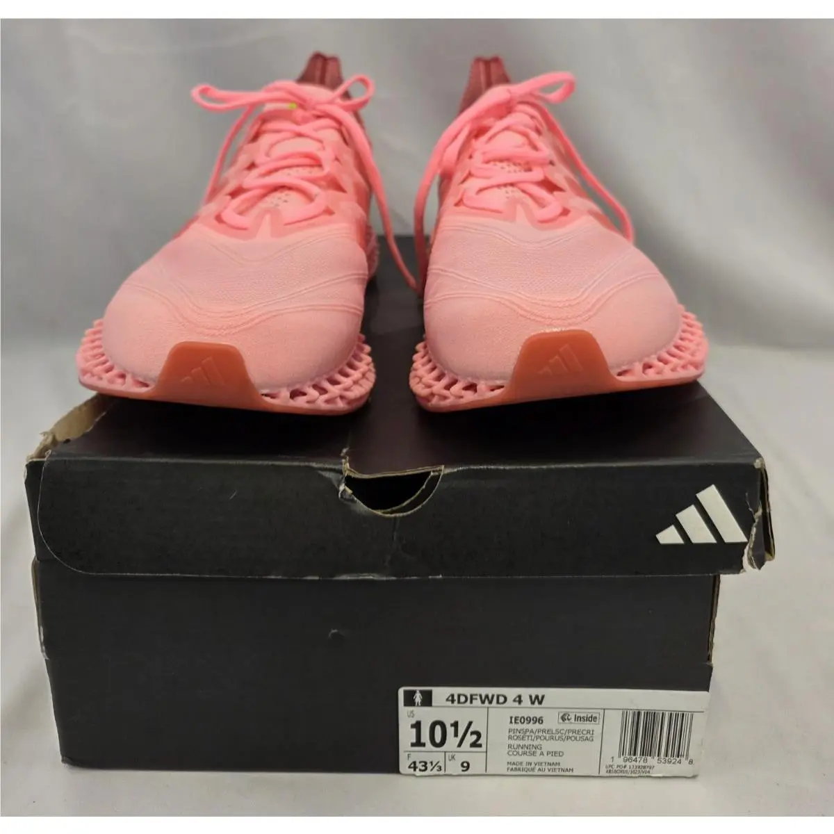 Adidas 4DFWD Womens 10.5 IE0996 Rossetti Pink Running Shoes EU 43 1/3