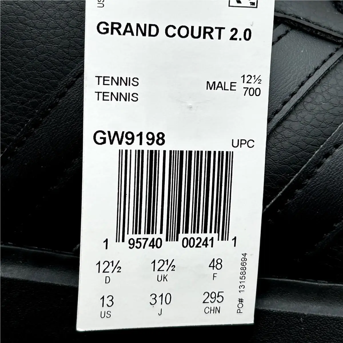Adidas shoes - Grand Court 2.0 - Grand Court - Black, Manufacturer: Black/Black/White (UPC: 195740002411) 11