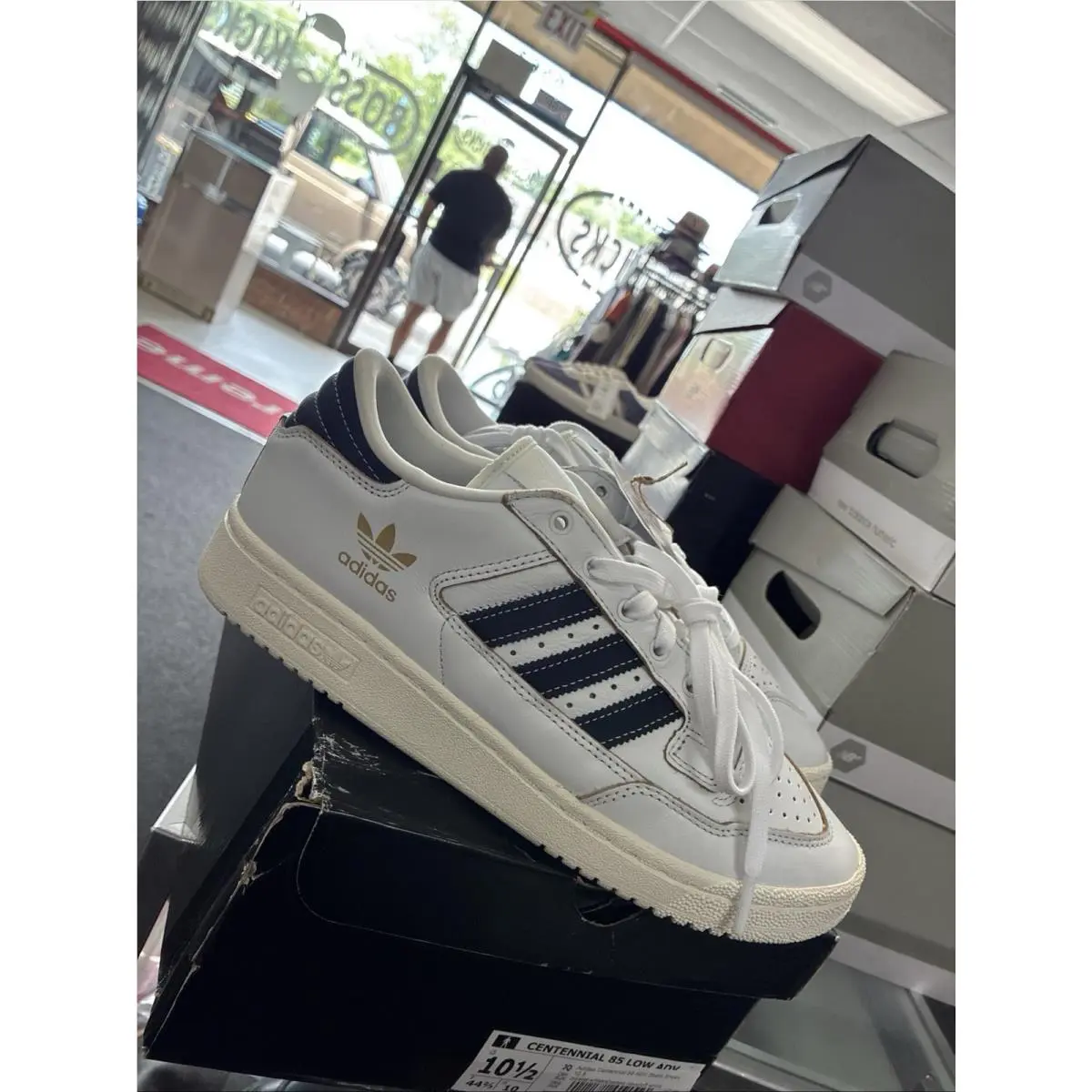 Adidas Centennial 85 Low Adv Mens White Sneakers Athletic Shoes JQ3722