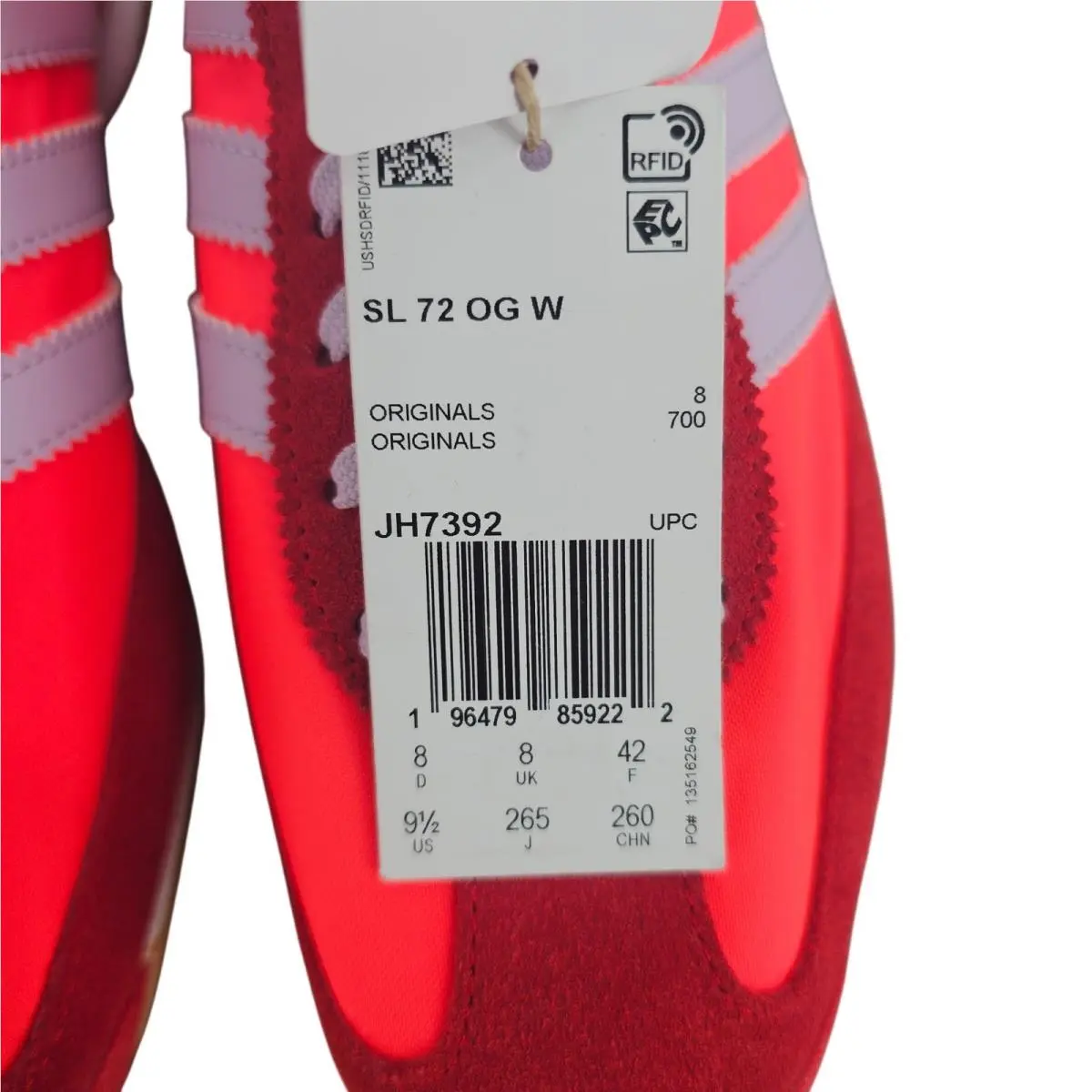 Adidas shoes - adidas SL 72 OG W - Red 4