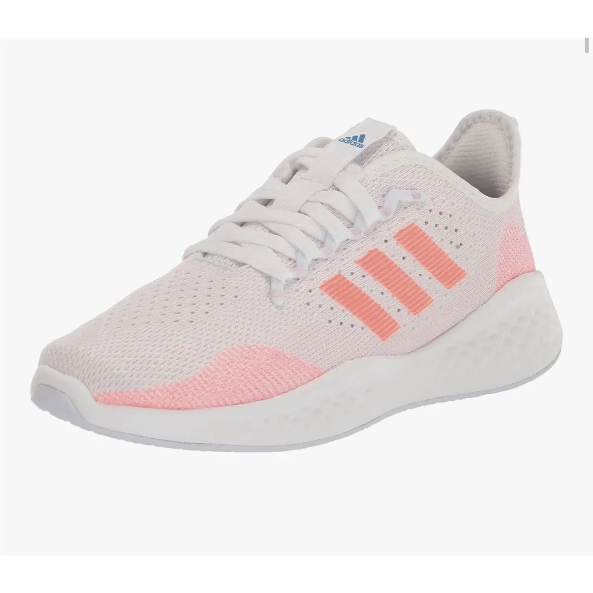 Adidas Women`s Fluidflow 2.0 Running Shoes White Pink Turbo GY8597 Size 10