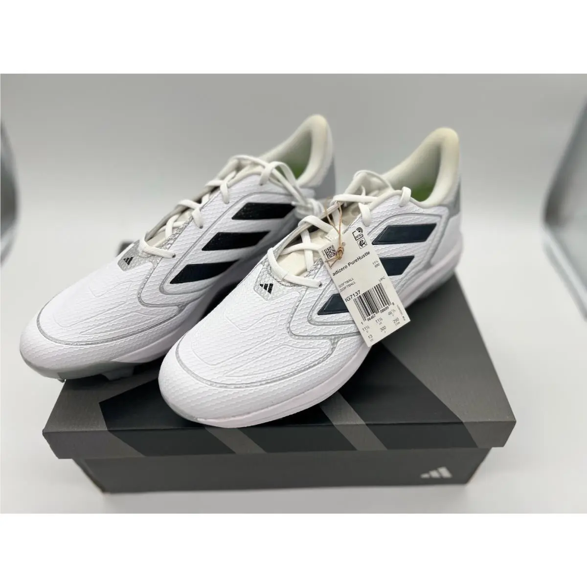 Adidas Womens Adizero Purehustle 3 Elite White/team Black/silver Metallic 8
