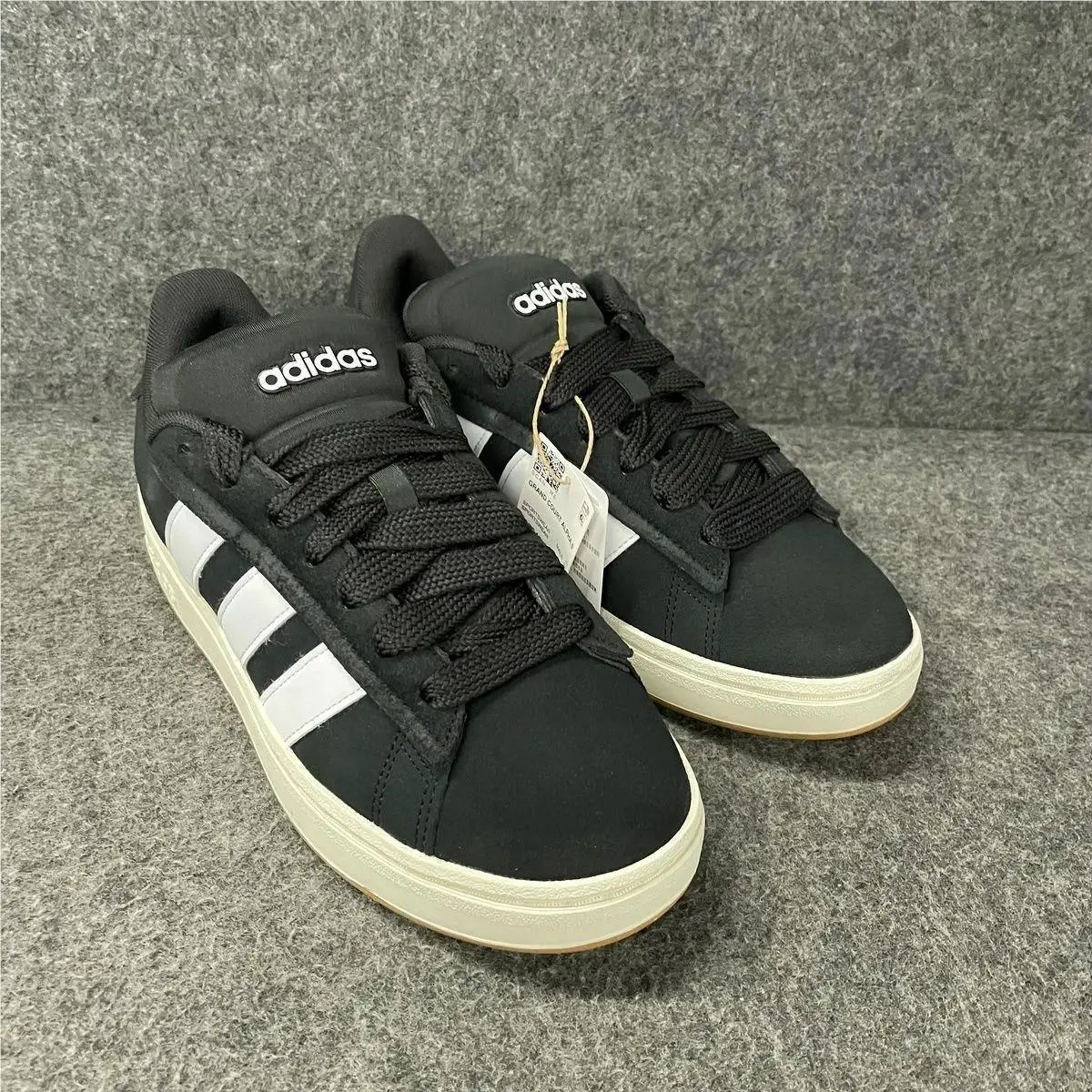 Adidas Grand Court Alpha Shoes Men`s Size 9 Black/white Tags