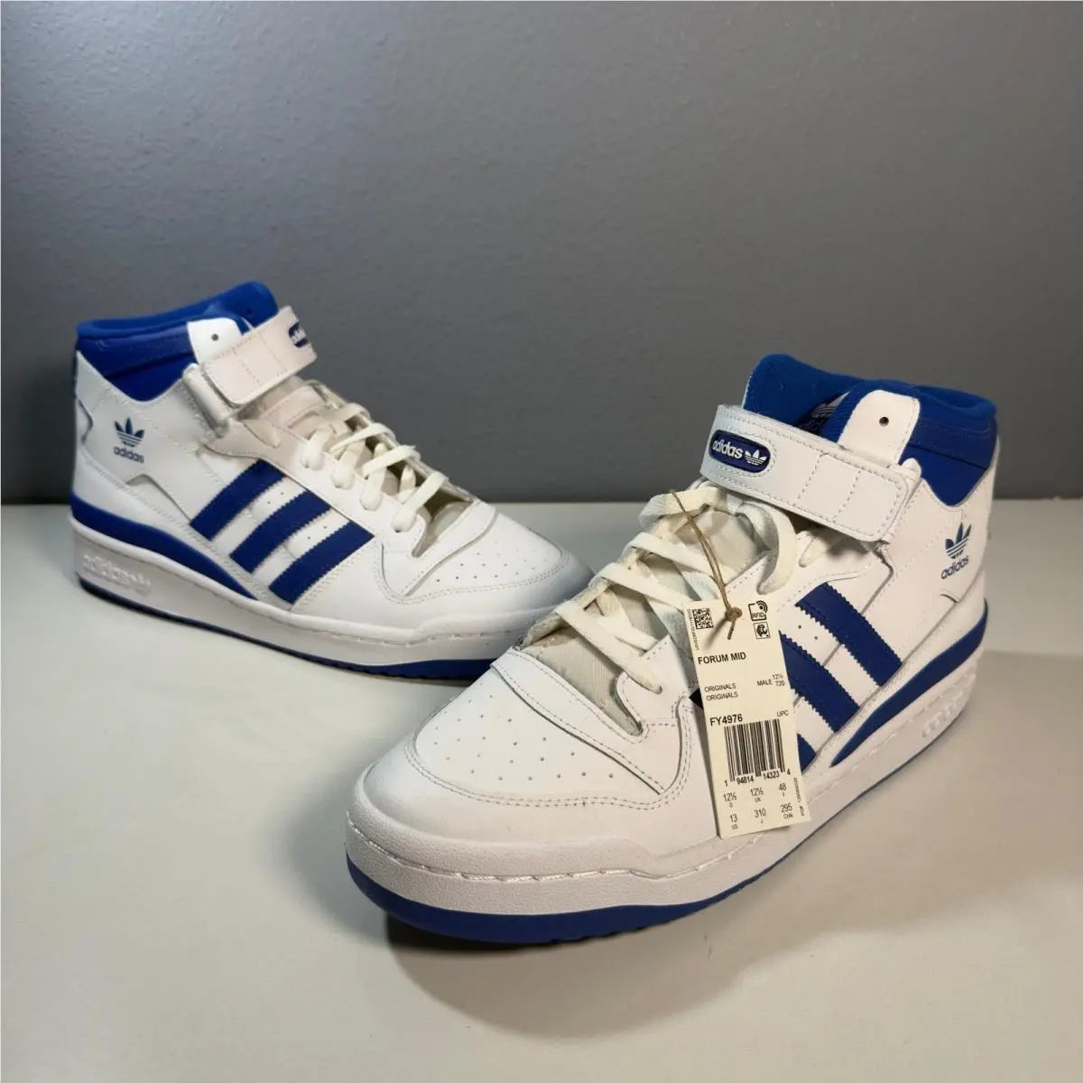 Adidas shoes - adidas Forum Mid White Royal Blue FY4976 - White 0