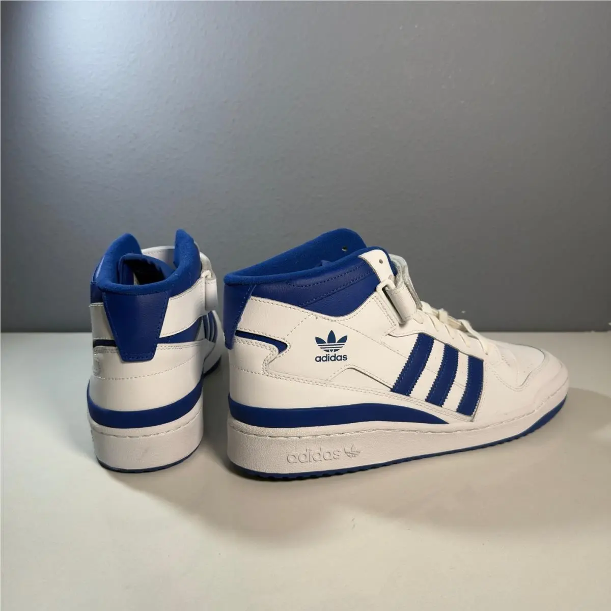 Adidas shoes - adidas Forum Mid White Royal Blue FY4976 - White 2