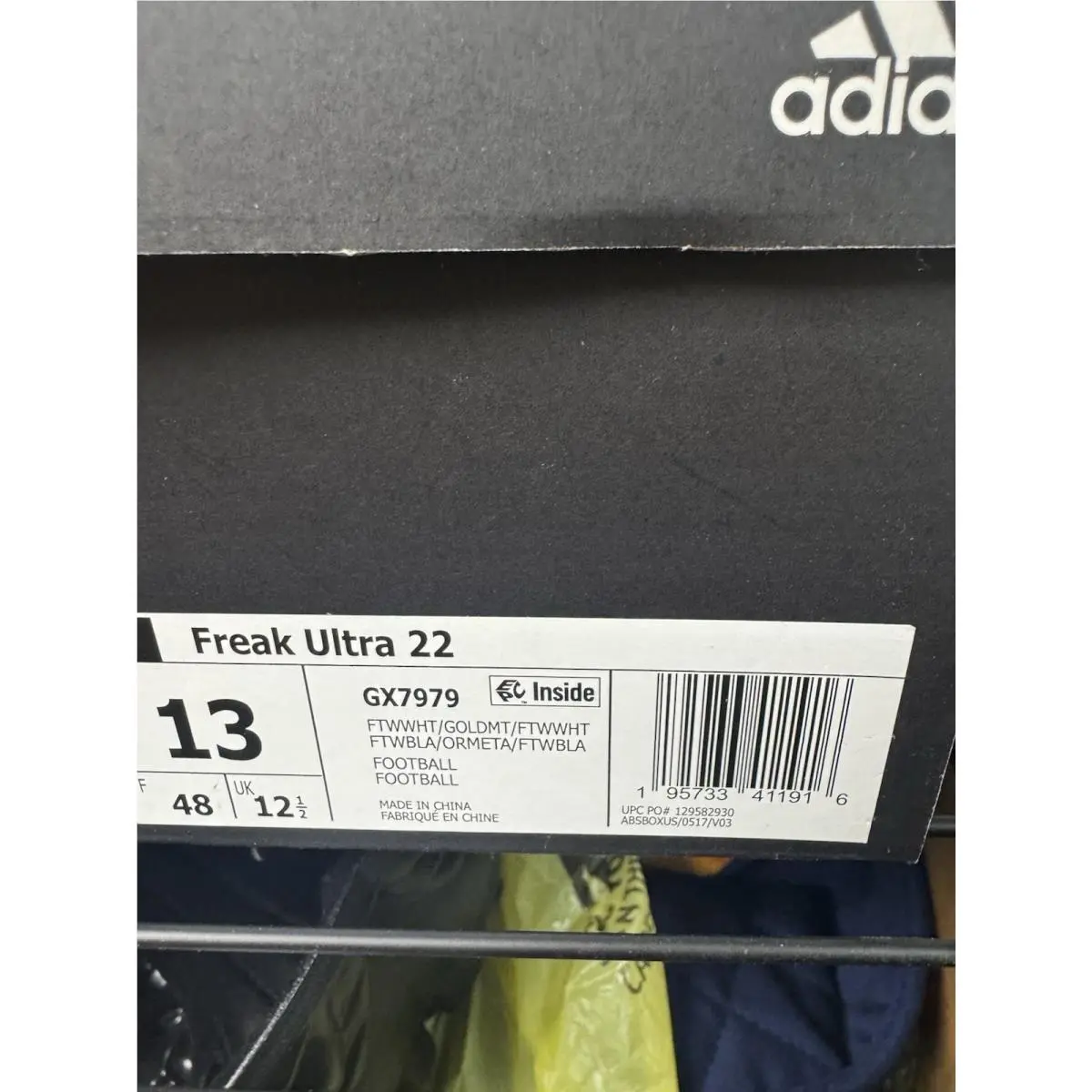 Adidas shoes - adidas Freak Ultra - Freak Ultra - White and Gold (UPC: 195733391720) 8