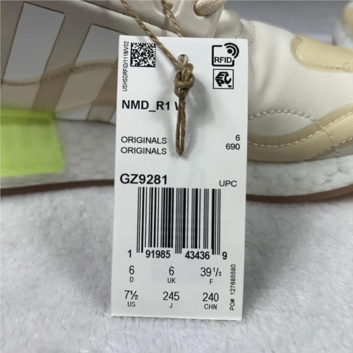Adidas shoes - adidas NMD R1 - NMD - GZ9281 - Tan/White/Green (UPC: 0191985434369) 11