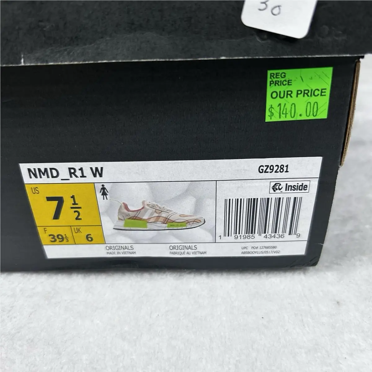 Adidas shoes - adidas NMD R1 - NMD - GZ9281 - Tan/White/Green (UPC: 0191985434369) 12