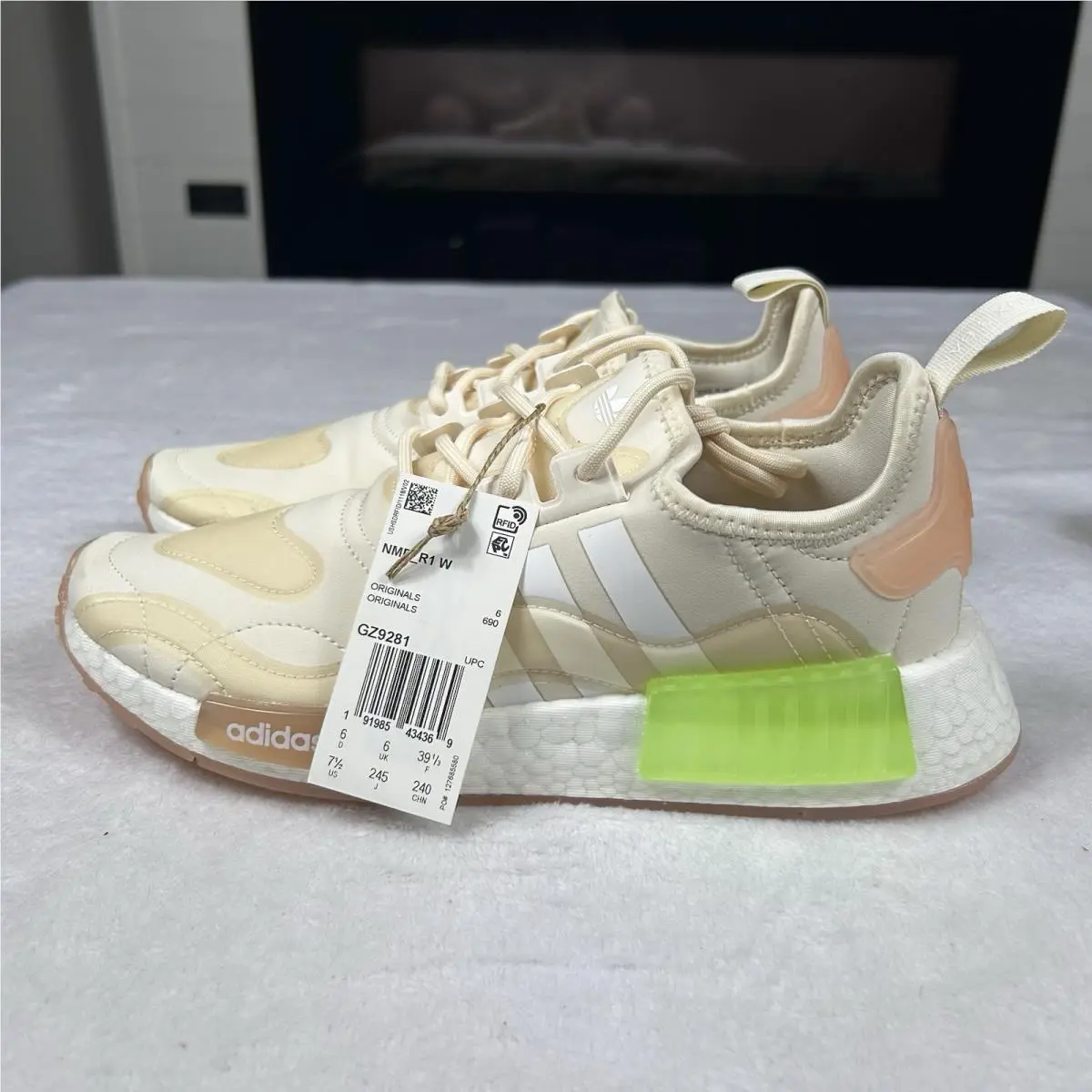 Adidas shoes - adidas NMD R1 - NMD - GZ9281 - Tan/White/Green (UPC: 0191985434369) 1
