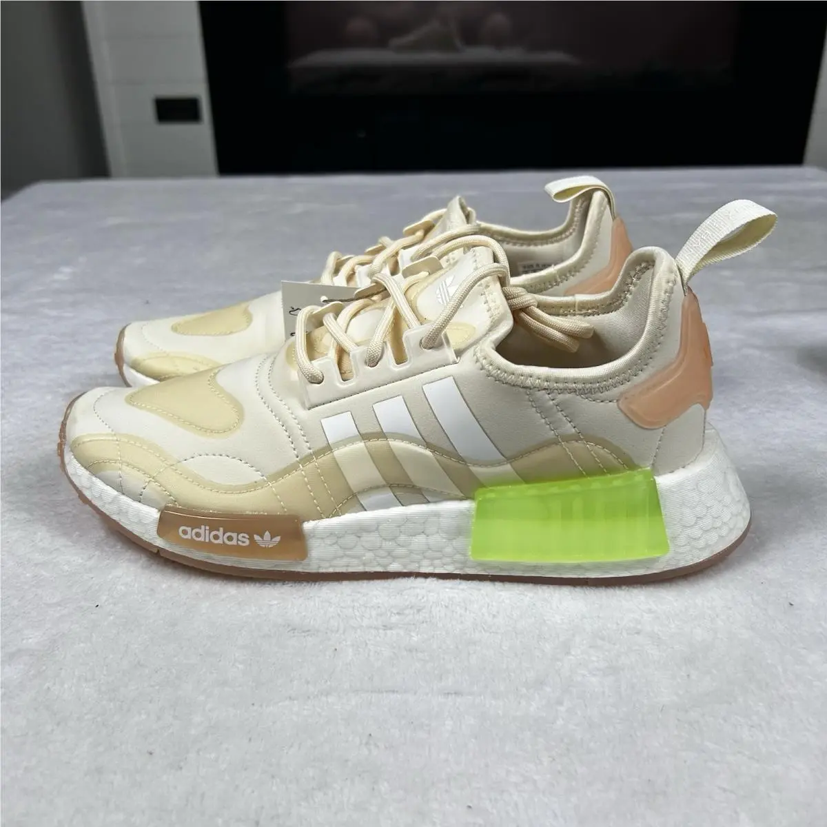 Adidas shoes - adidas NMD R1 - NMD - GZ9281 - Tan/White/Green (UPC: 0191985434369) 2