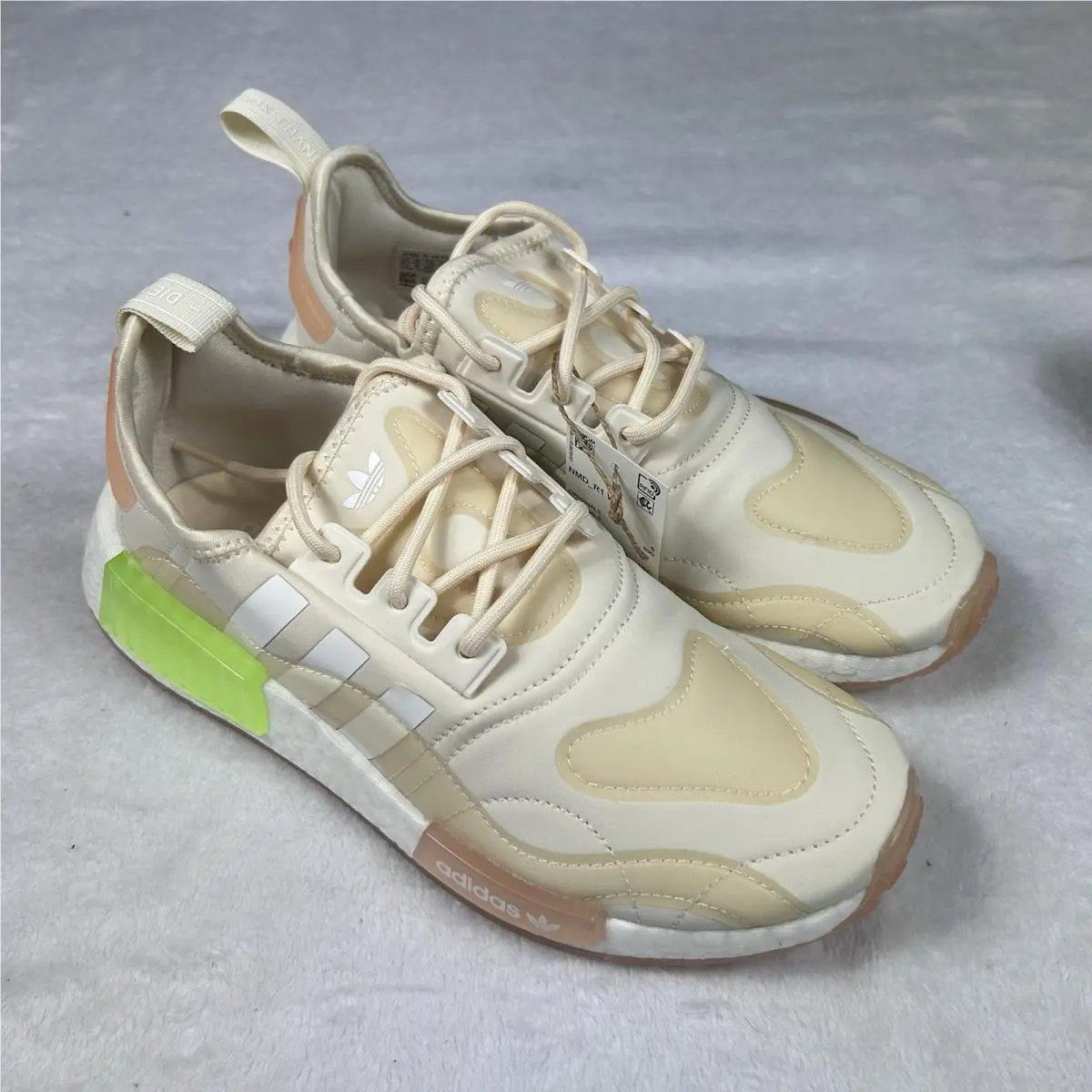 Adidas shoes - adidas NMD R1 - NMD - GZ9281 - Tan/White/Green (UPC: 0191985434369) 5