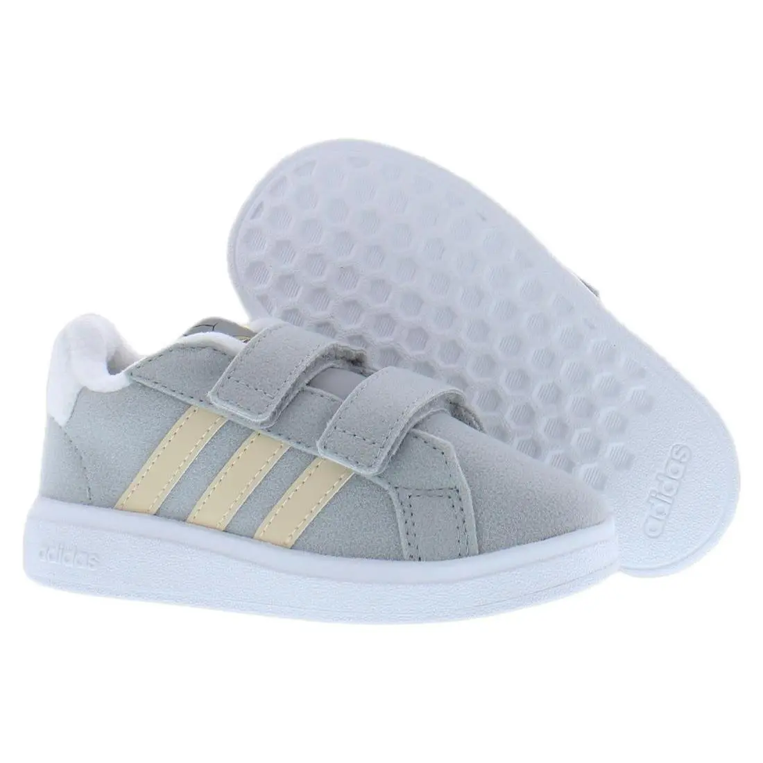 Adidas Grand Court Thumper CF Infant/toddler Shoes Size 7 Color: Grey Two/sand