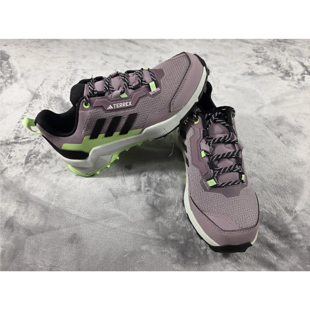 Terrex AX4 Hiking Shoes Purple/green Women`s Sz 8 Continental Tread by Adidas