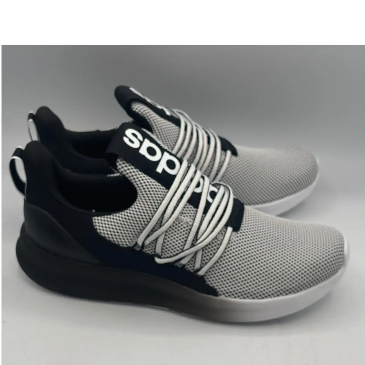 Adidas Lite Racer Adapt 7.0 Shoes Men Size 9 Black White Running Sneakers IE6330