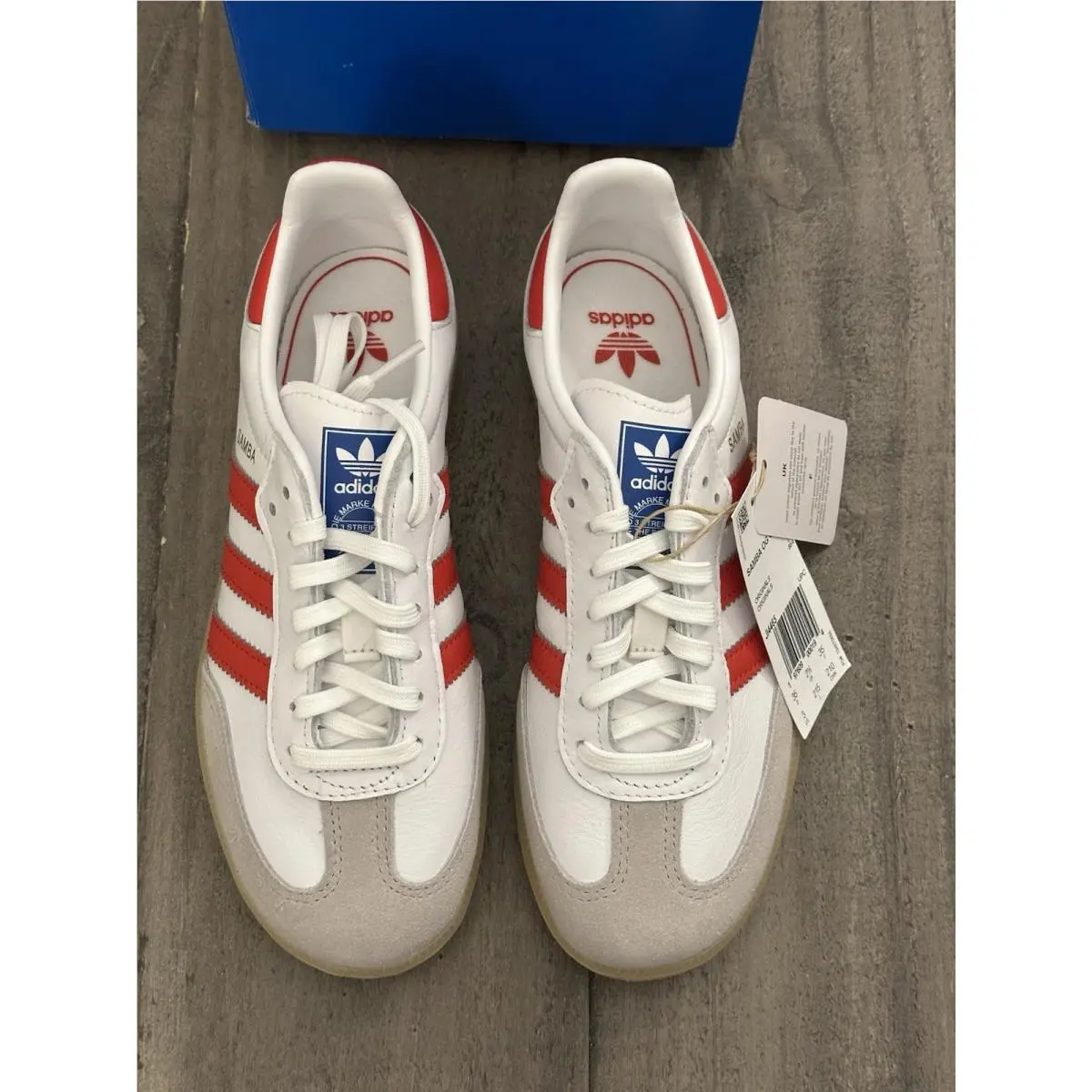 Adidas shoes - adidas Originals Samba OG C Kids Sneakers - JI4465 - White / Collegiate Red / Gum 1