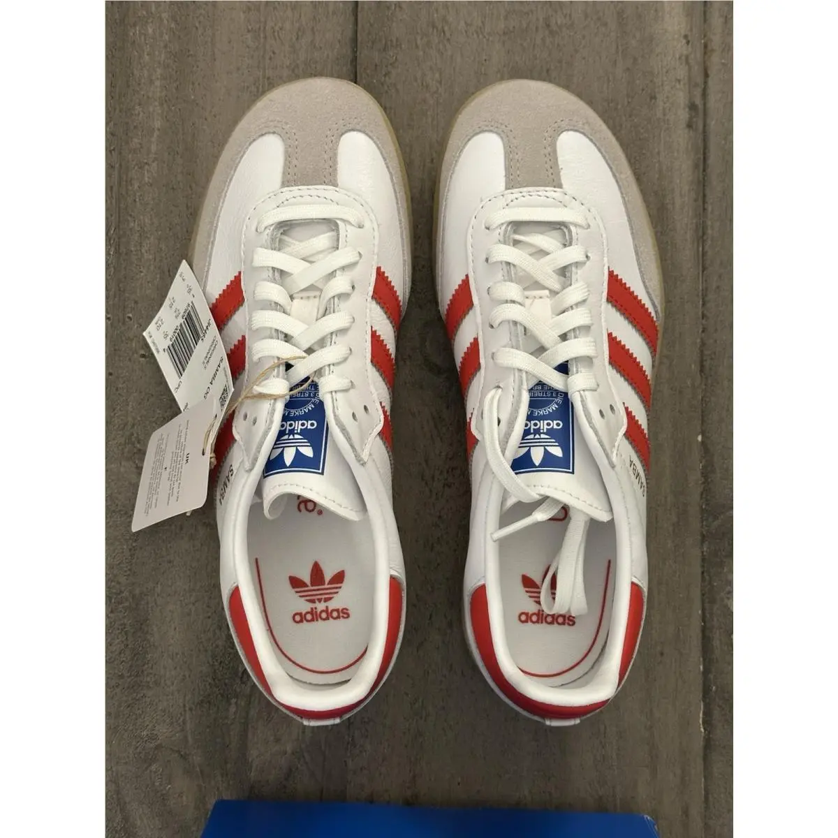 Adidas shoes - adidas Originals Samba OG C Kids Sneakers - JI4465 - White / Collegiate Red / Gum 2