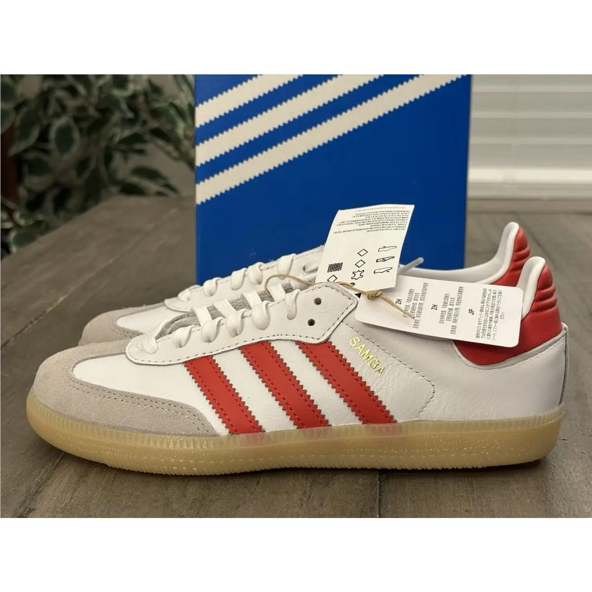 Adidas shoes - adidas Originals Samba OG C Kids Sneakers - JI4465 - White / Collegiate Red / Gum 4
