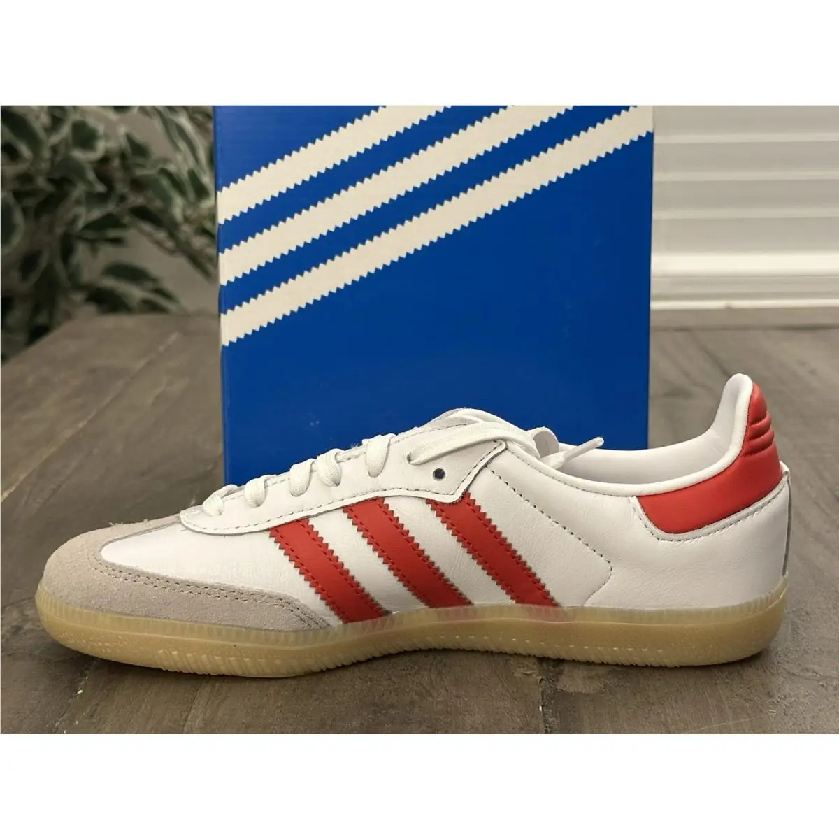 Adidas shoes - adidas Originals Samba OG C Kids Sneakers - JI4465 - White / Collegiate Red / Gum 5