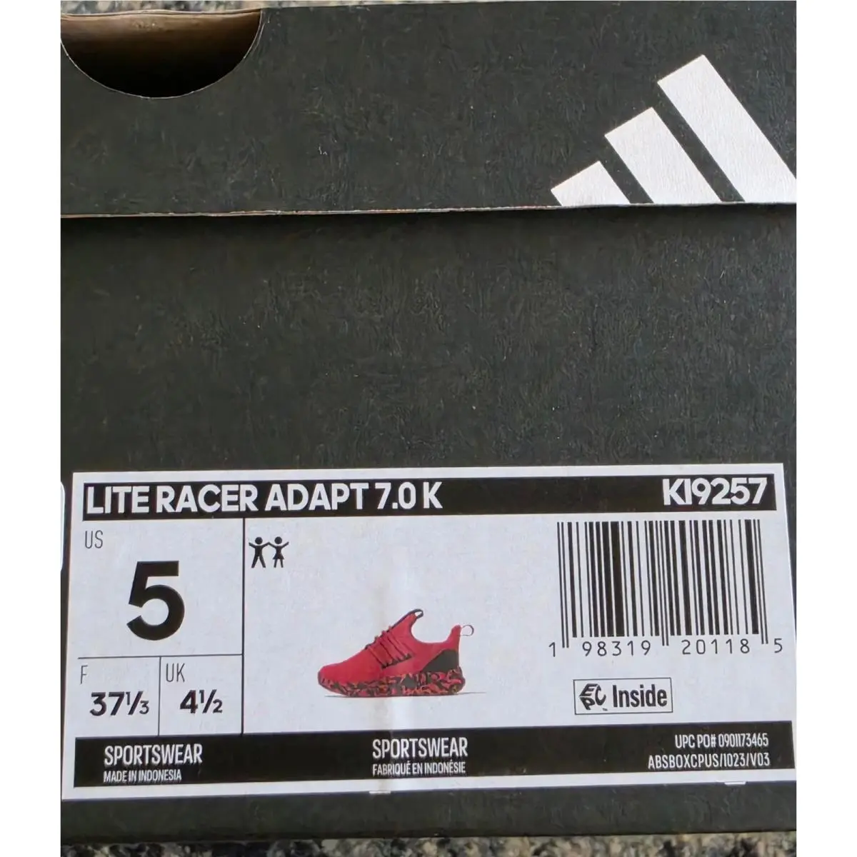Adidas shoes - Lite Racer Adapt 7.0 K - Red 6