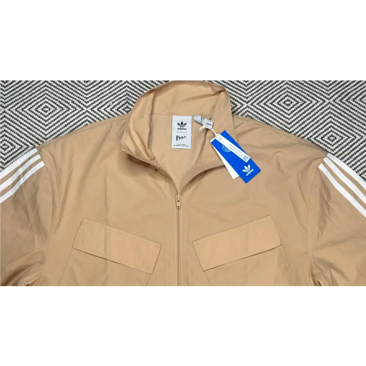 Adidas clothing - Adidas Parley TT Jacket - Parley Jacket - Beige 0
