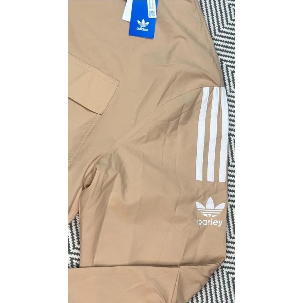 Adidas clothing - Adidas Parley TT Jacket - Parley Jacket - Beige 2