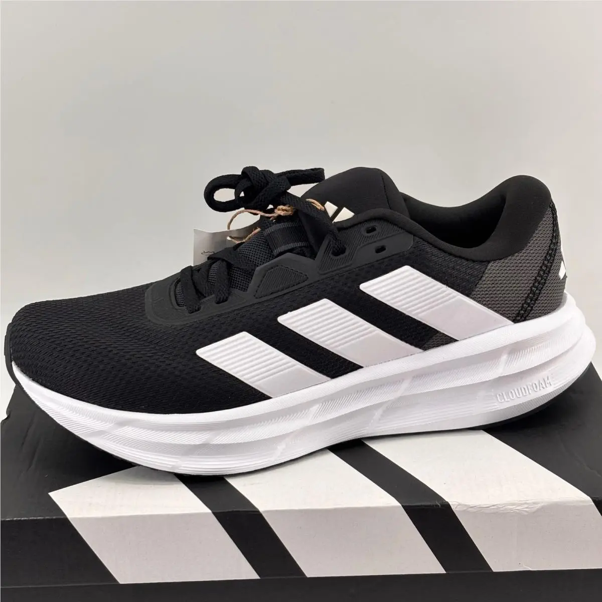 Adidas Galaxy 7 Running Shoes Womens 7.5 Black White ID8765 Cloudfoam