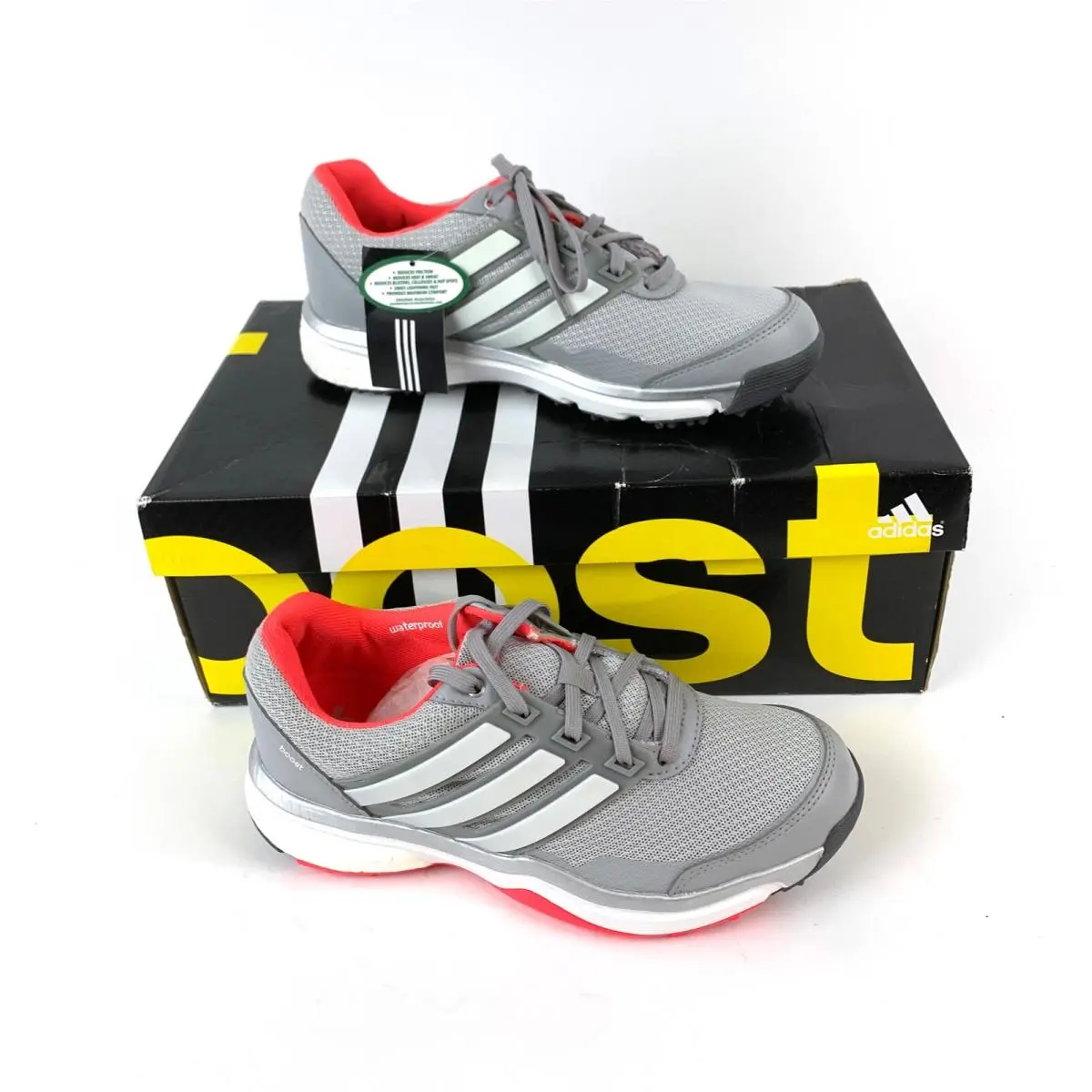 Adidas Women`s Golf Shoes Grey Adipower Boost2 Endless Energy Sneakers 6.5M