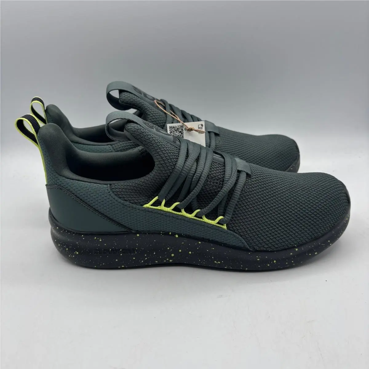 Adidas Lite Racer Adapt 7.0 K Kids Size 7 Grey Neon Speckled JR0814