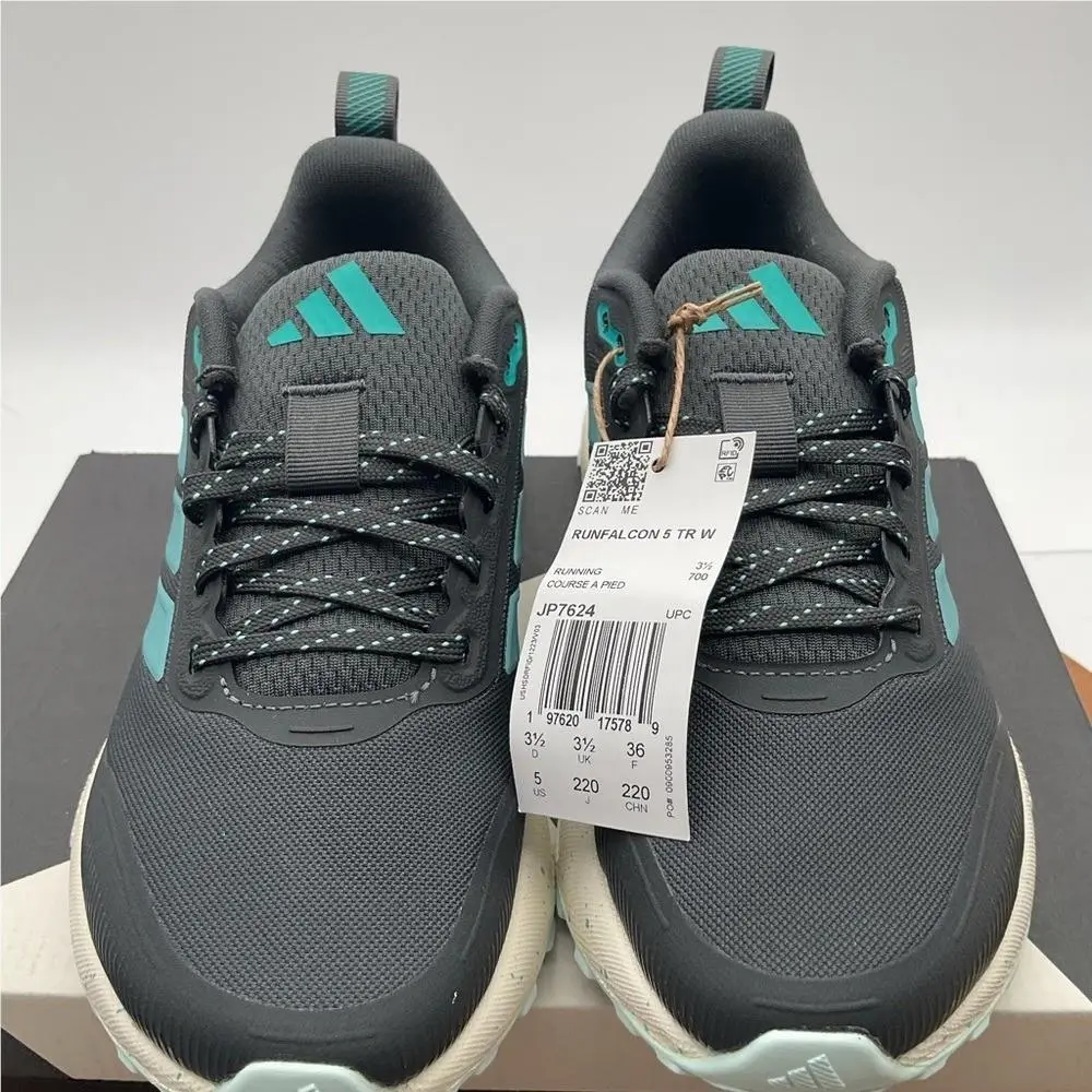 Adidas Runfalcon 5 TR Women`s Running Shoe in a Grey and Teal Colorway