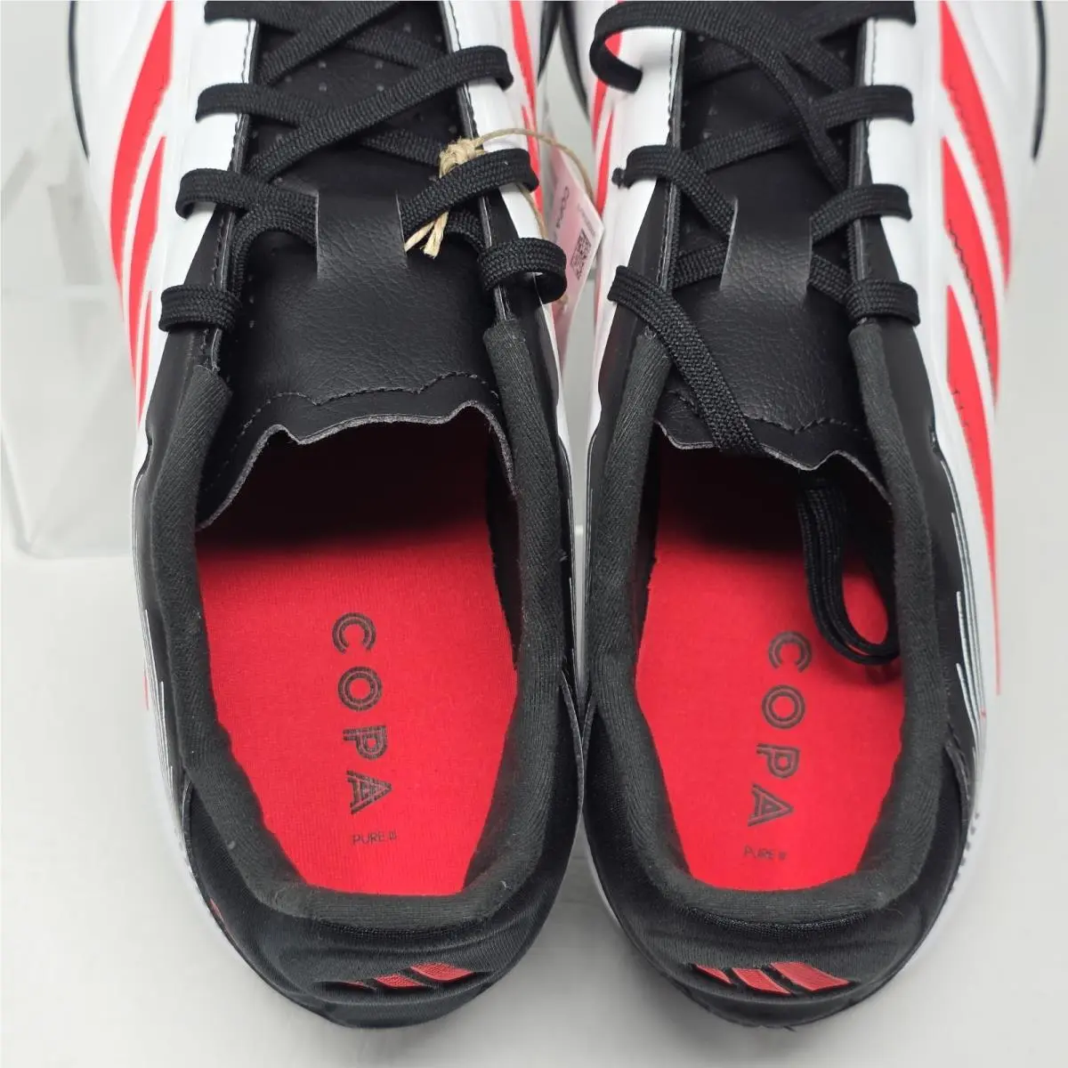 Adidas shoes - Copa Pure 3 League Turf Soccer - ID9044 - Cloud White/Lucid Red/Core Black 7