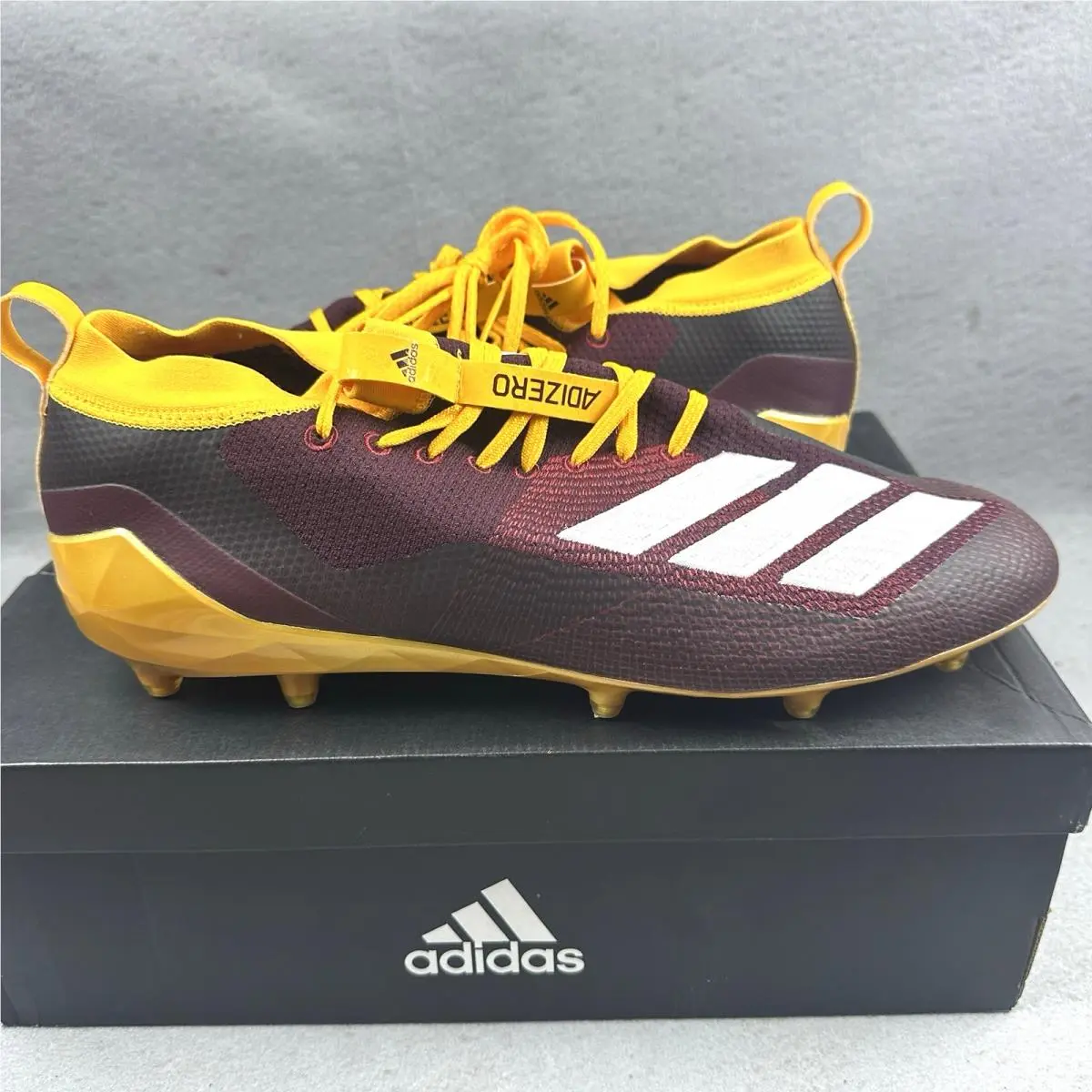 Adidas Adizero SM 8.0 N Football Cleats EG0849 Mens 16 Red Yellow