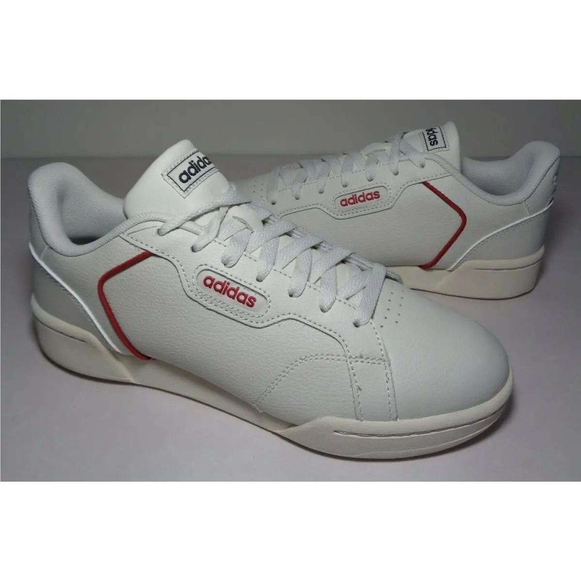 Adidas Size 7 M Roguera Raw White Leather Lace Up Sneakers Men`s Shoes
