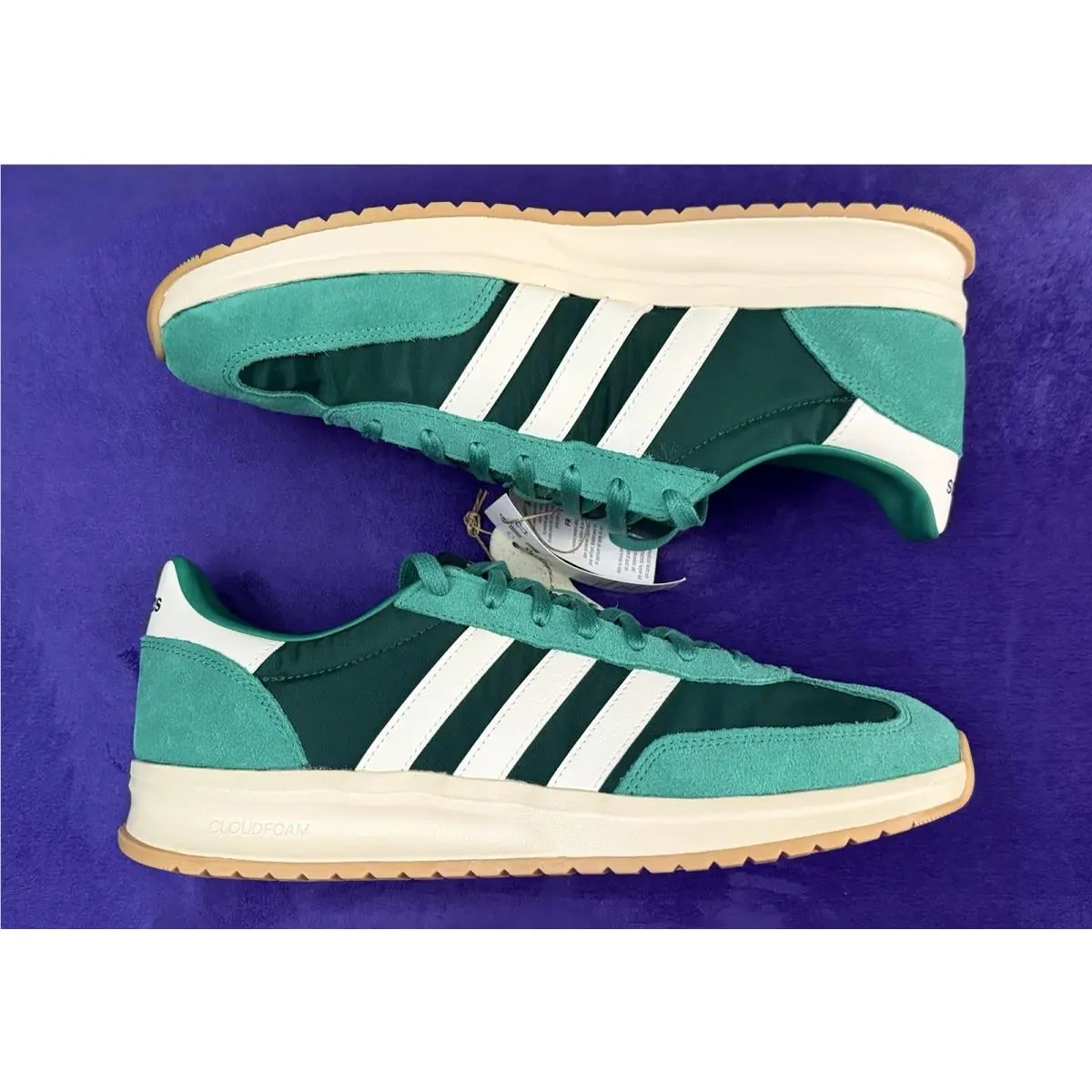 Adidas Men Run 70s 2.0 Shoes Size 11 Bright Green Gum Sole Release