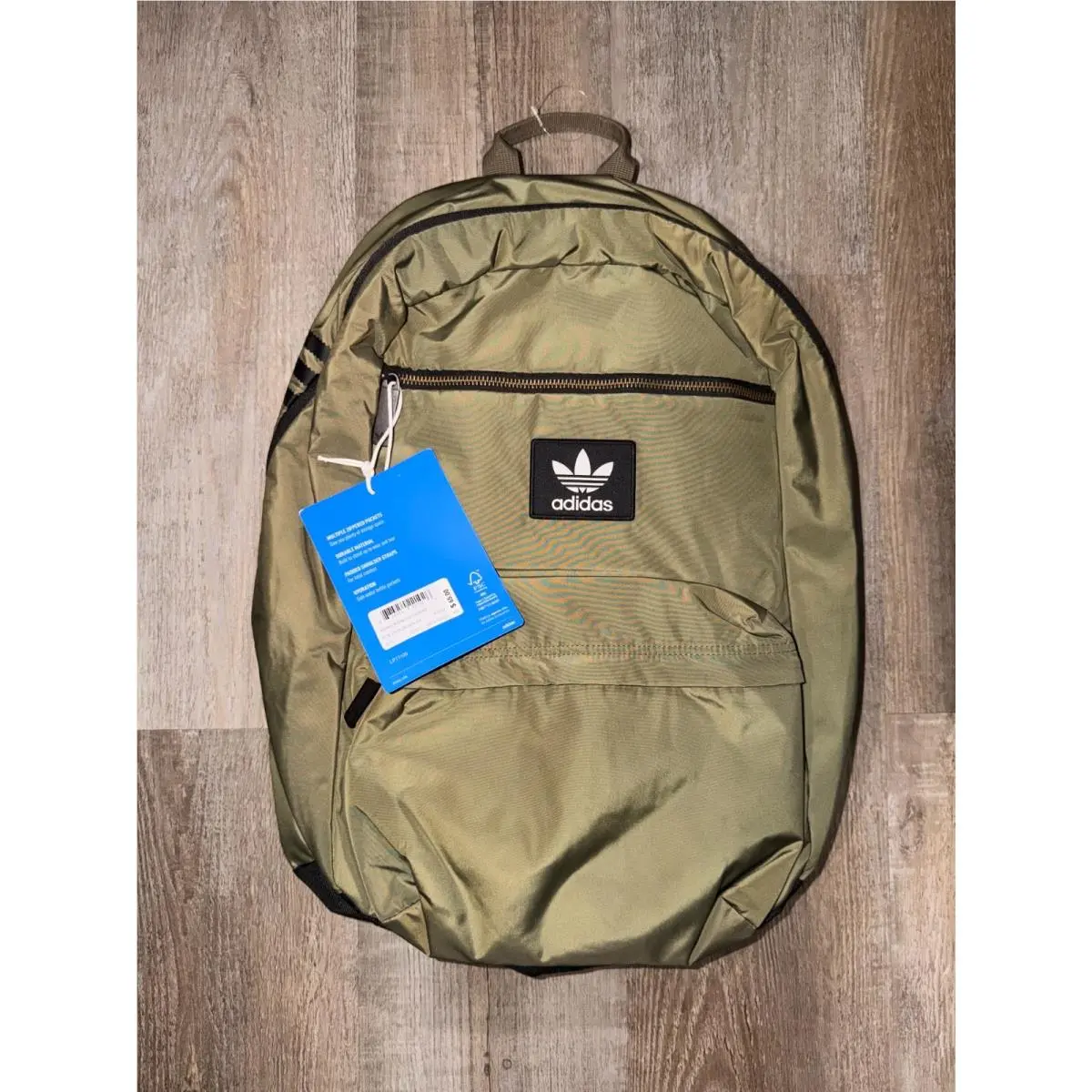 Adidas Originals National Plus Backpack Unisex One Size Olive Green