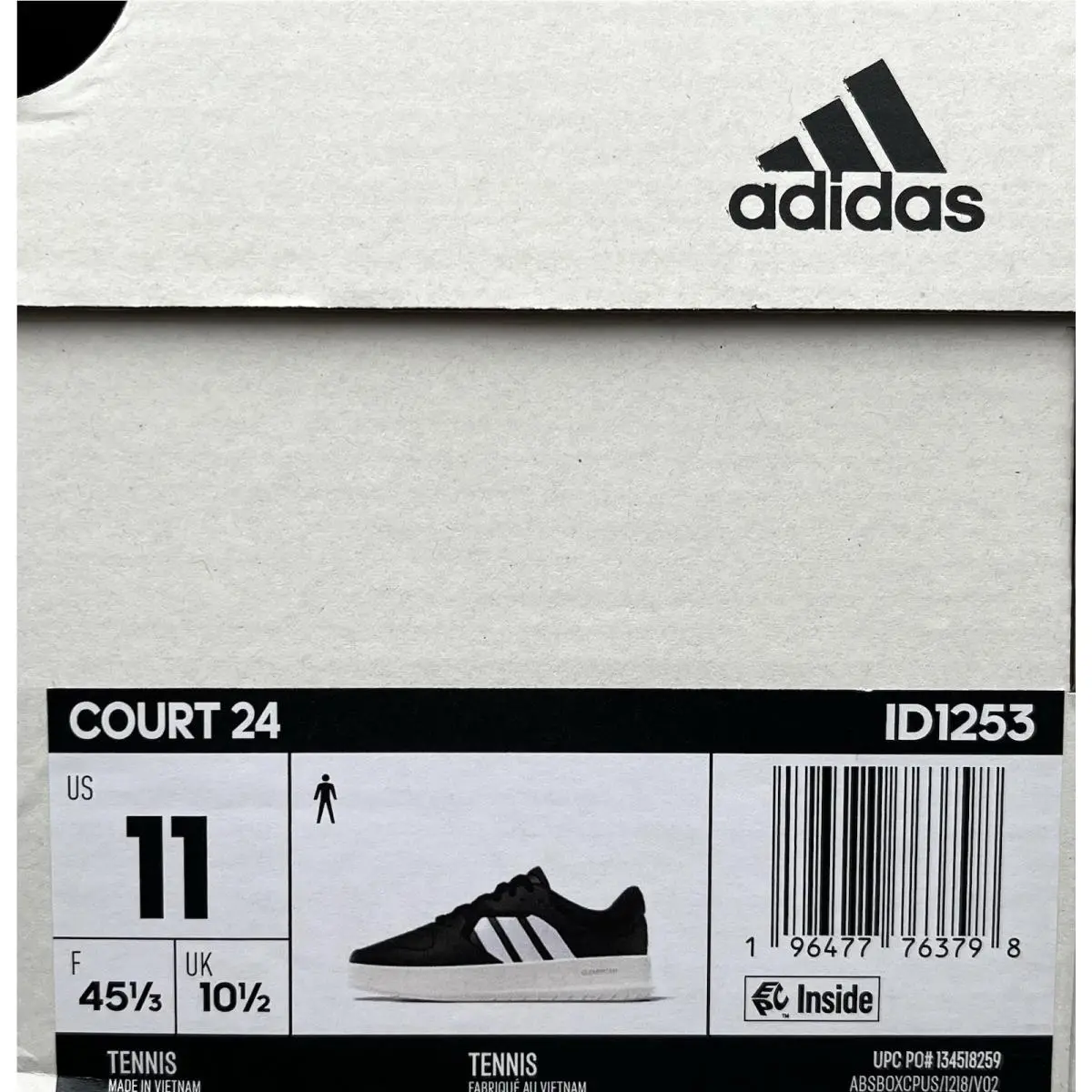 Adidas shoes - adidas Court - Court - ID1253 - Black (UPC: 196477763798) 9