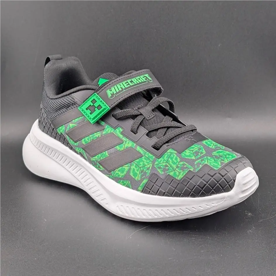 Back to School Adidas Kids Sz 3Y Minecraft Fortarun EL C Shoes Unisex