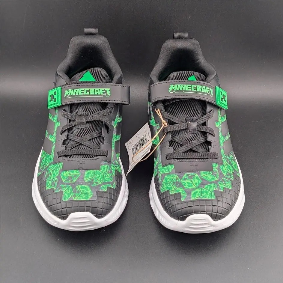 Adidas shoes - adidas Minecraft Fortarun EL C - JR1943 - Black / Green (UPC: 197617604131) 8