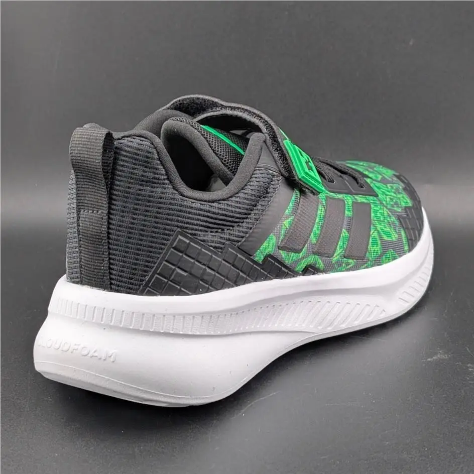 Adidas shoes - adidas Minecraft Fortarun EL C - JR1943 - Black / Green (UPC: 197617604131) 1