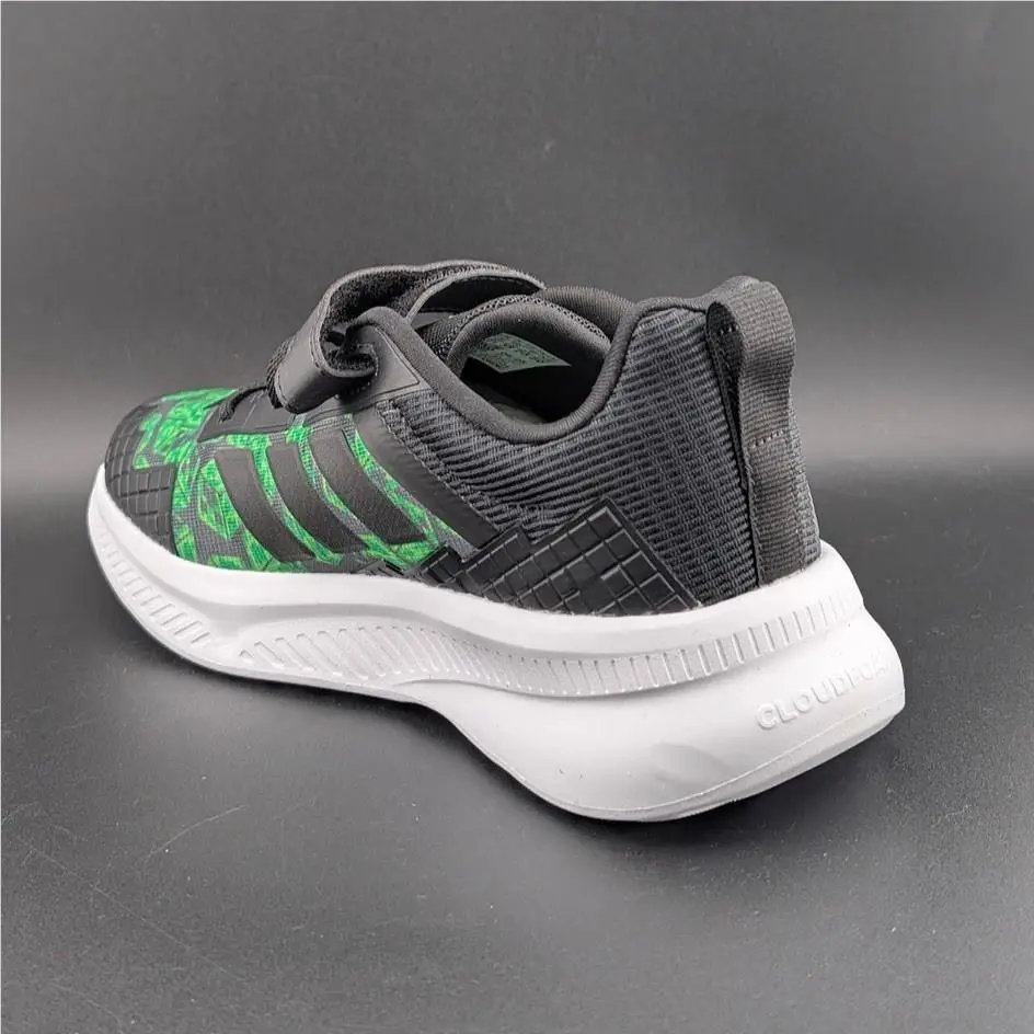 Adidas shoes - adidas Minecraft Fortarun EL C - JR1943 - Black / Green (UPC: 197617604131) 3