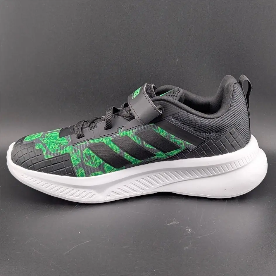 Adidas shoes - adidas Minecraft Fortarun EL C - JR1943 - Black / Green (UPC: 197617604131) 4